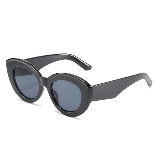 Calanovella Retro Oversized Cat Eye Colorful Sunglasses Women Fashion