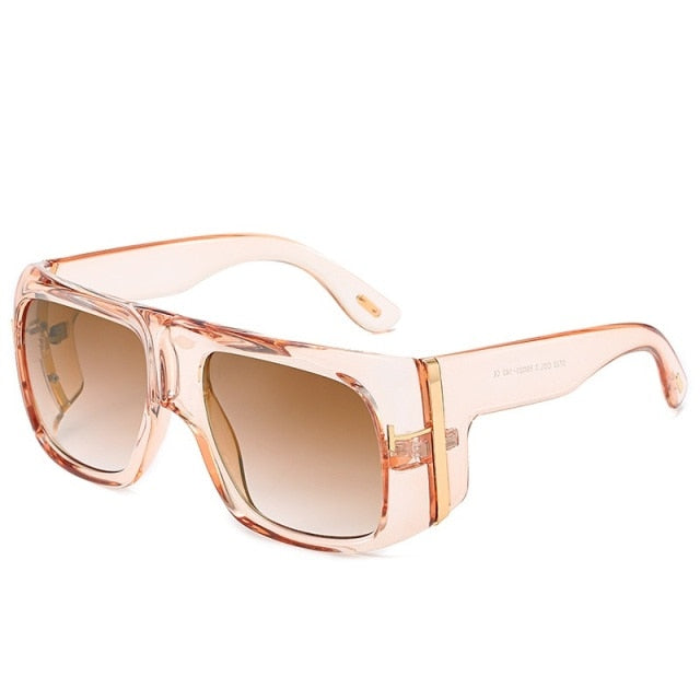 Calanovella Big Frame Sunglasses Women Steampunk Goggle Sun Glasses