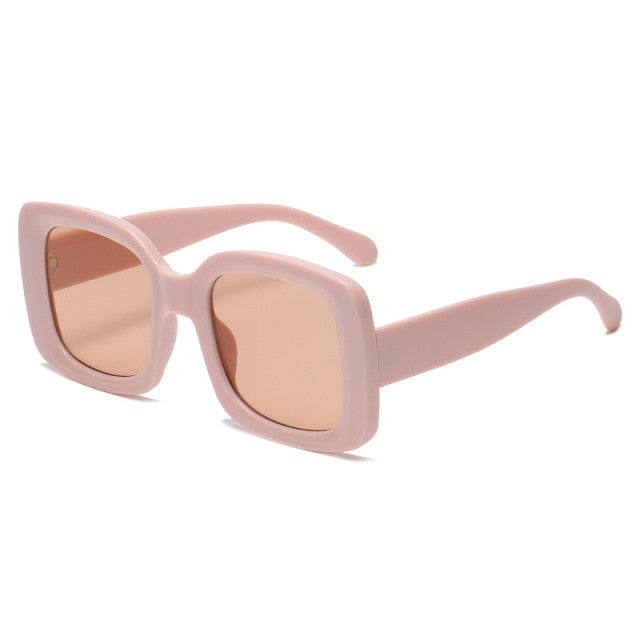 Calanovella Fashion Square Women Sunglasses Rectangle Small Frames Sun