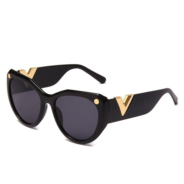 Calanovella Cat Eye Vintage Sunglasses Women Men Retro Sun Glasses