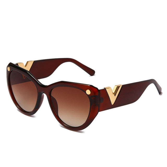 Calanovella Cat Eye Vintage Sunglasses Women Men Retro Sun Glasses