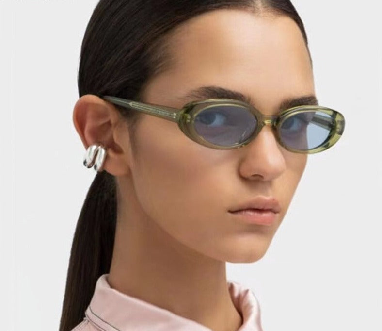 Calanovella Small Oval Sunglasses Women Luxury Brand Designer Eyewear Men Shades Ladies Classic Eyeglasses Sun Glasses UV400