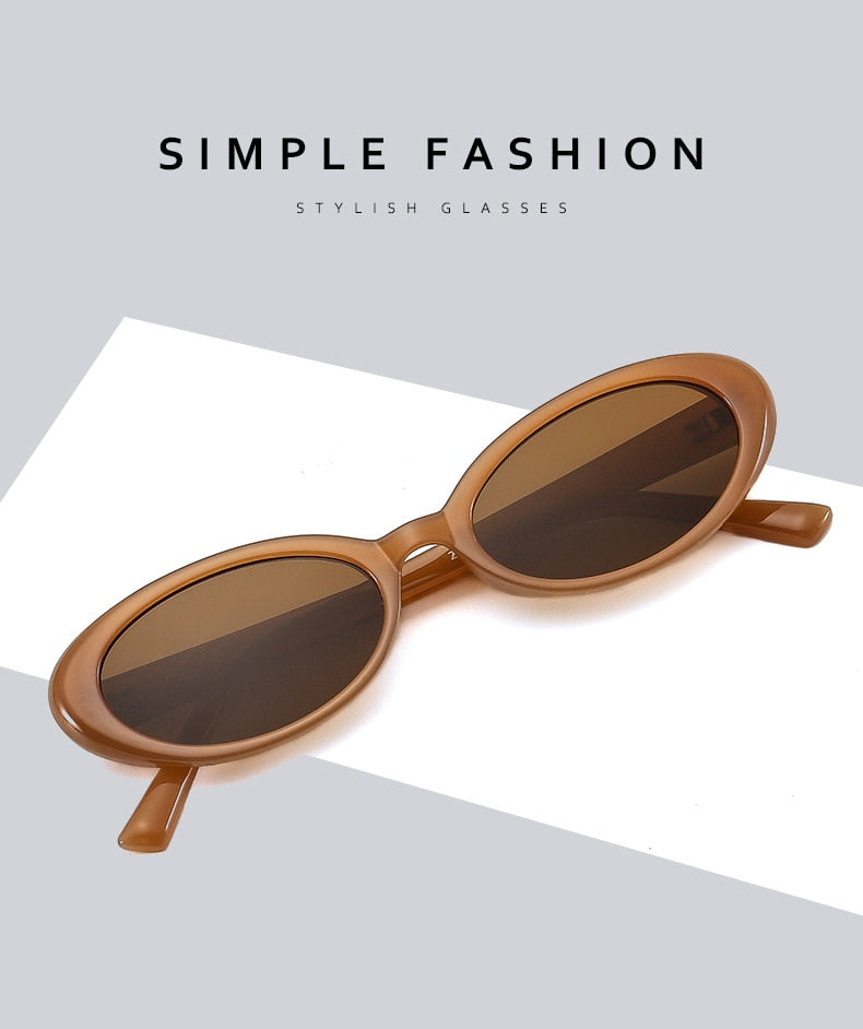 Calanovella Small Oval Sunglasses Women Luxury Brand Designer Eyewear