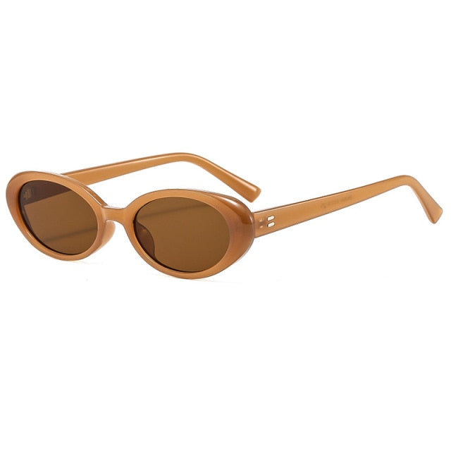 Calanovella Small Oval Sunglasses Women Luxury Brand Designer Eyewear