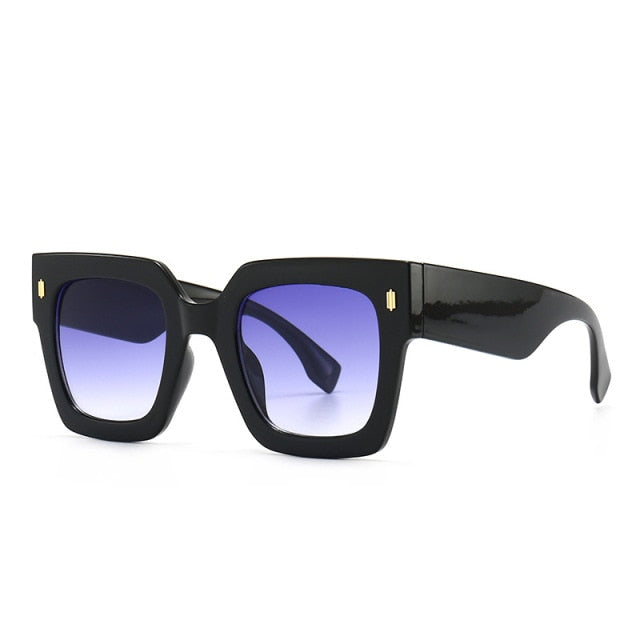 Calanovella Fashion Big Square Frame Sunglasses UV400