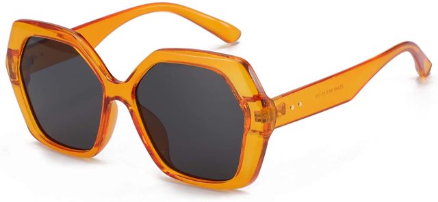 Calanovella Oversized Hexagonal Sunglasses UV400