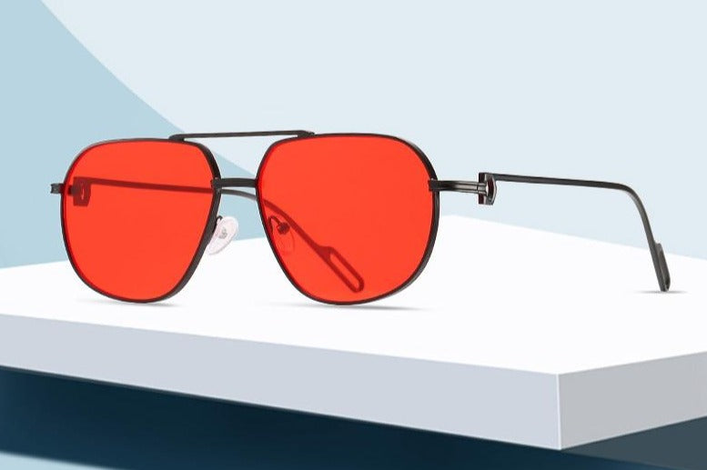 Calanovella Cool Round Pilot Sunglasses Clear Lens Optical Glasses