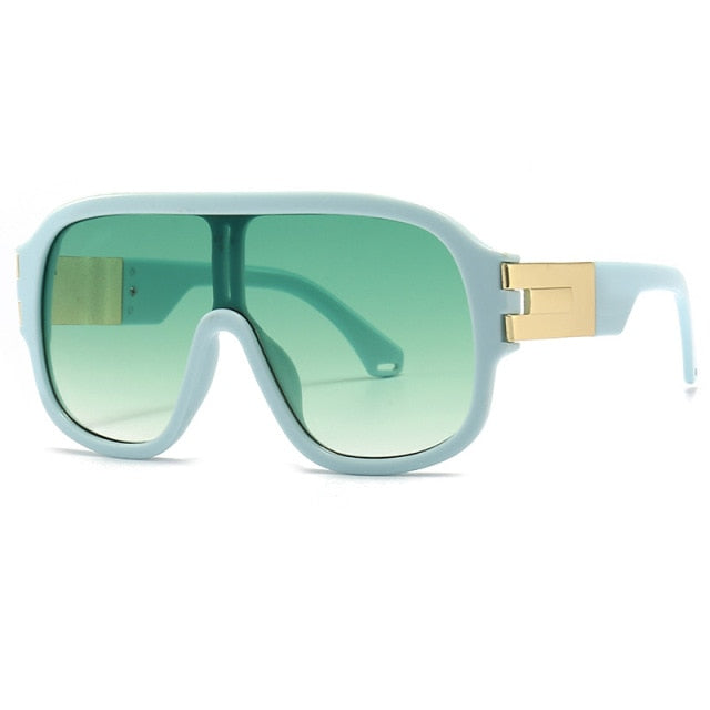 Calanovella New Oversized Square Sunglasses Brand Designer Shades Eyewear Gradient One Piece Sun Glasses
