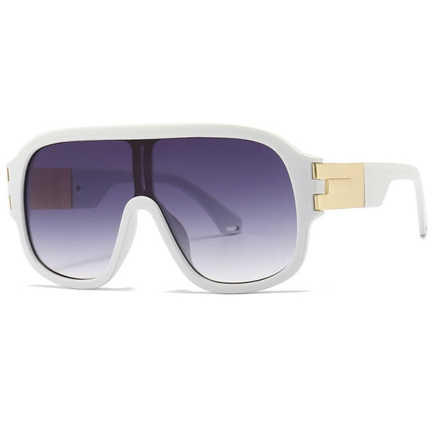Calanovella New Oversized Square Sunglasses Brand Designer Shades Eyewear Gradient One Piece Sun Glasses