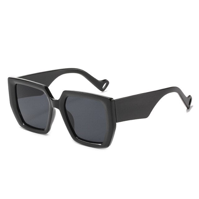 Calanovella Vintage Wide Leg Square Sunglasses Men Luxury Brand