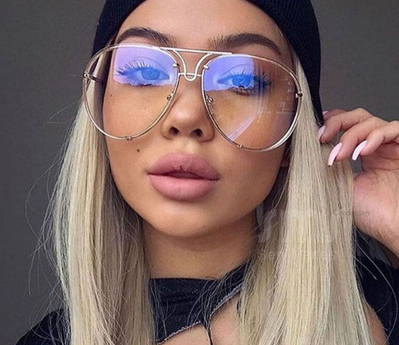 Calanovella Pilot Sunglasses Women Oversized Luxury Sun Glasses For