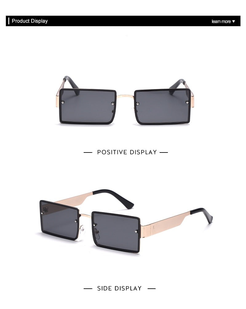 Calanovella Rectangle Sun Glasses Luxury Brand Travel Small Square Sunglasses Men Women Vintage Retro Oculos Lunette De Soleil Femme