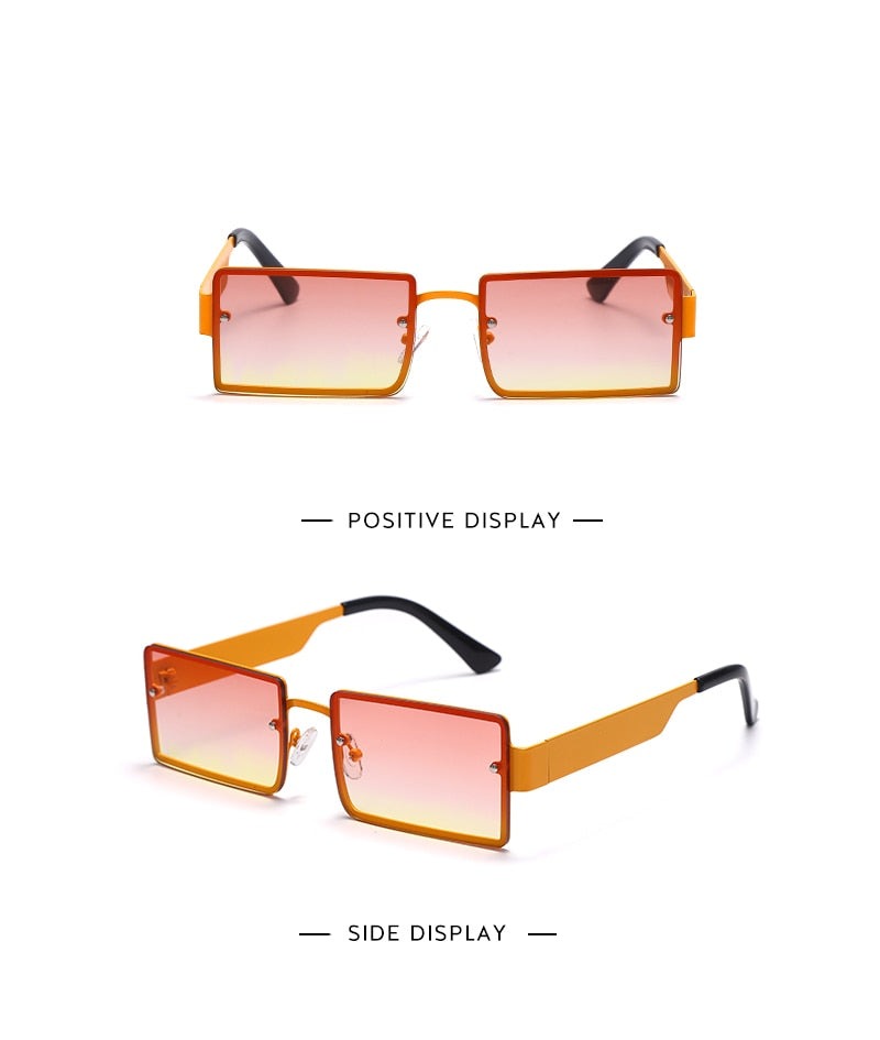 Calanovella Rectangle Sun Glasses Luxury Brand Travel Small Square Sunglasses Men Women Vintage Retro Oculos Lunette De Soleil Femme