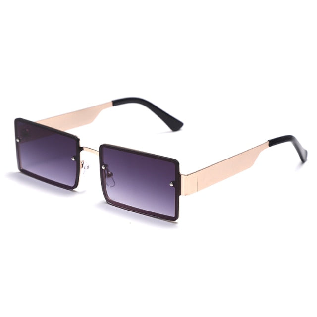 Calanovella Rectangle Sun Glasses Luxury Brand Travel Small Square