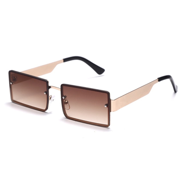 Calanovella Rectangle Sun Glasses Luxury Brand Travel Small Square