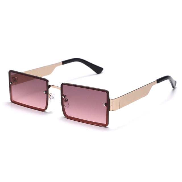 Calanovella Rectangle Sun Glasses Luxury Brand Travel Small Square