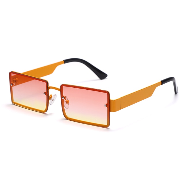 Calanovella Rectangle Sun Glasses Luxury Brand Travel Small Square Sunglasses Men Women Vintage Retro Oculos Lunette De Soleil Femme
