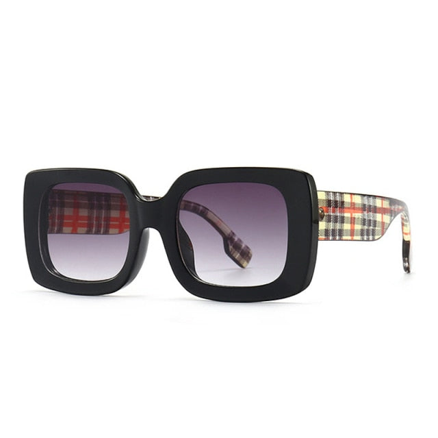 Calanovella Big Square Thick Frame Sunglasses UV400