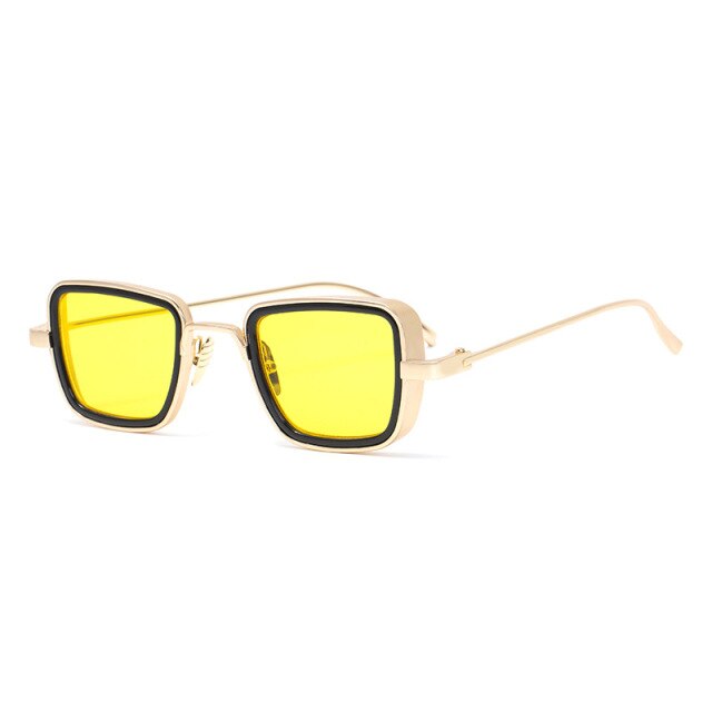 Calanovella Steampunk Sunglasses Men Punk Square Sun Glasses Women