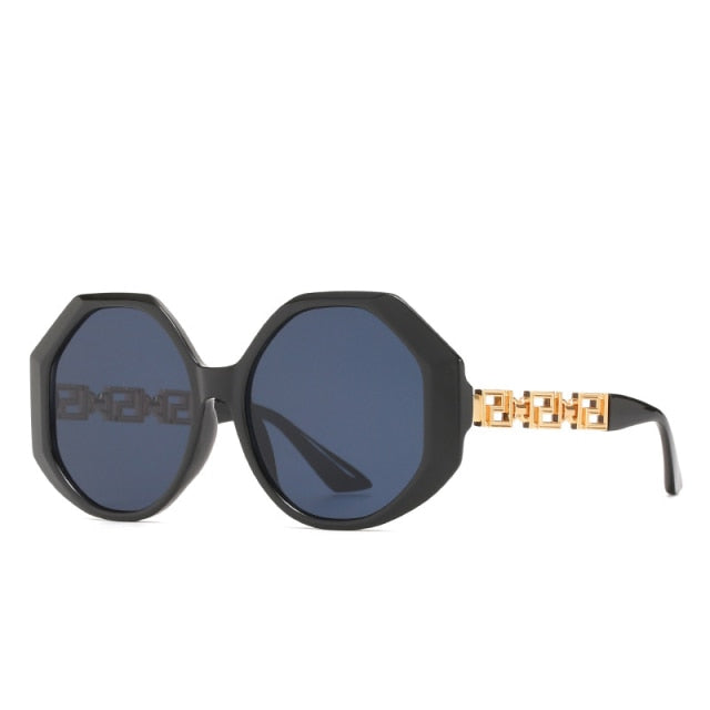 Calanovella Fashion Round Hexagon Sunglasses UV400
