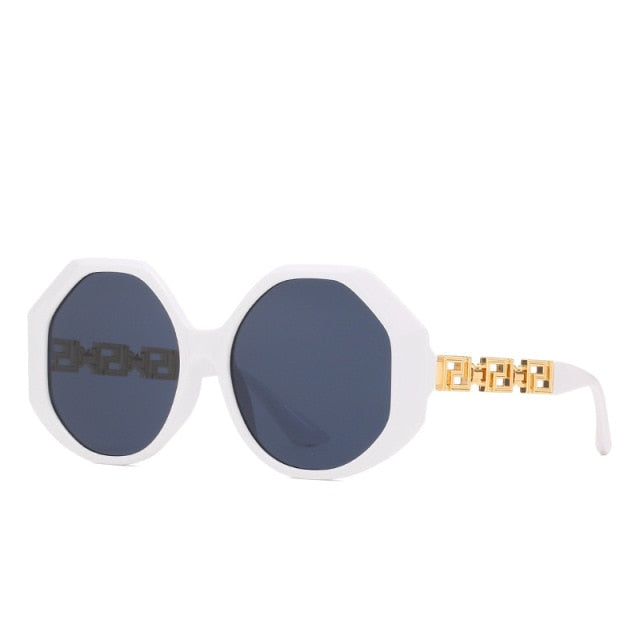 Calanovella Fashion Round Hexagon Sunglasses UV400