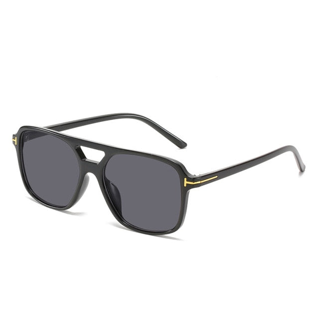 Calanovella New Wide-Leg Square Sunglasses Stylish Retro Fashion Thick