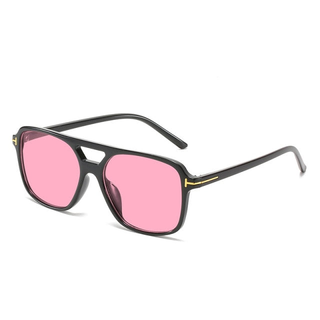 Calanovella Retro Oversized Square Sunglasses Women Men New Fashion