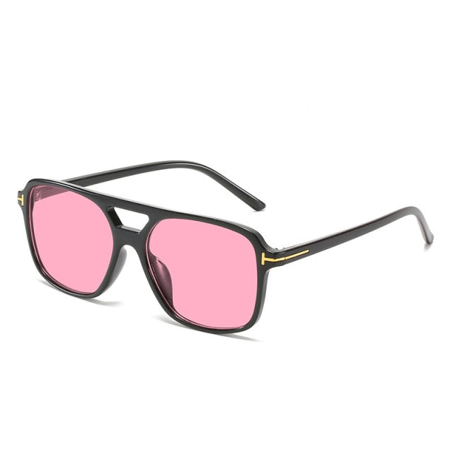 Calanovella Retro Oversized Square Sunglasses Women Men New Fashion