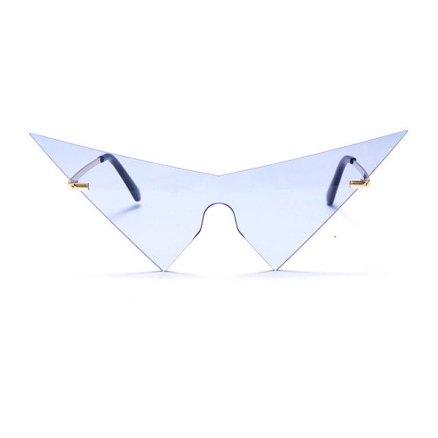 Calanovella Oversized Triangle One Piece Women Sunglasses Vintage