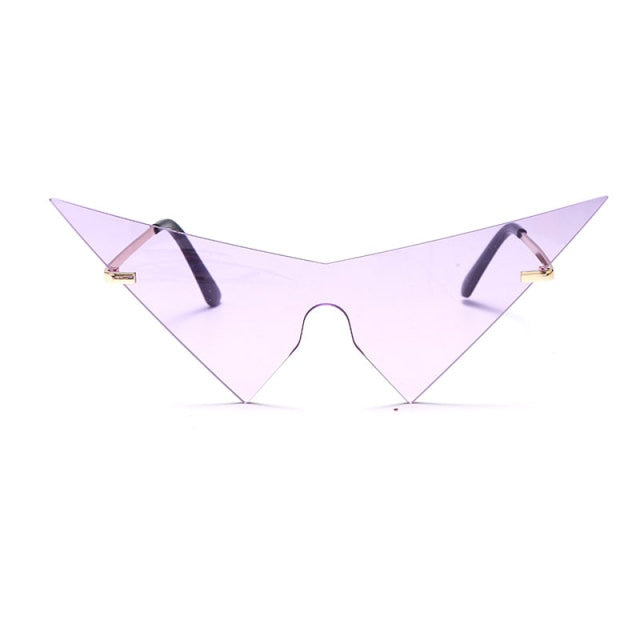 Calanovella Oversized Triangle One Piece Women Sunglasses Vintage