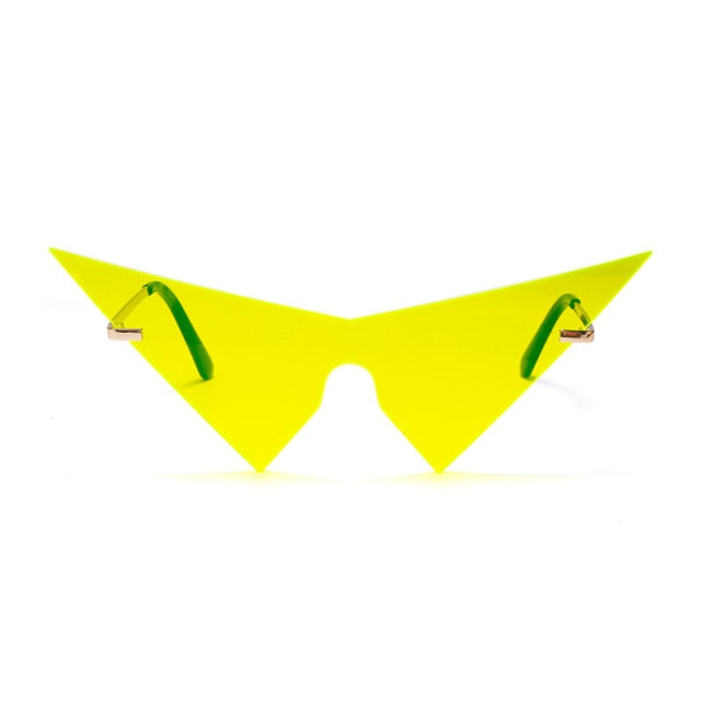 Calanovella Oversized Triangle One Piece Women Sunglasses Vintage