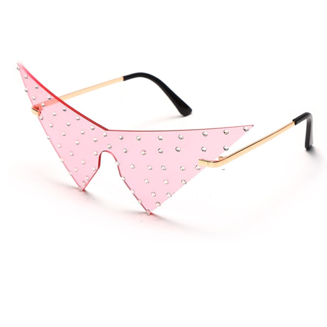 Calanovella Oversized Triangle One Piece Women Sunglasses Vintage