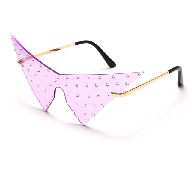 Calanovella Oversized Triangle One Piece Women Sunglasses Vintage