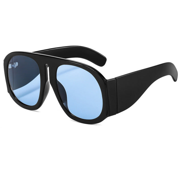 Calanovella Oversized Round Sunglasses Women Brand Designer Trending Men Gradient Glasses UV400