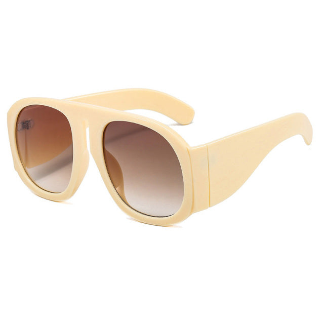 Calanovella Oversized Round Sunglasses Women Brand Designer Trending Men Gradient Glasses UV400