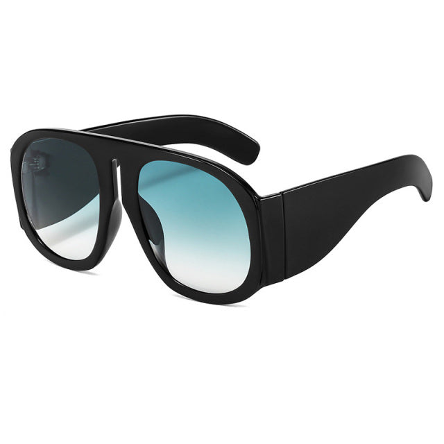Calanovella Oversized Round Sunglasses Women Brand Designer Trending Men Gradient Glasses UV400