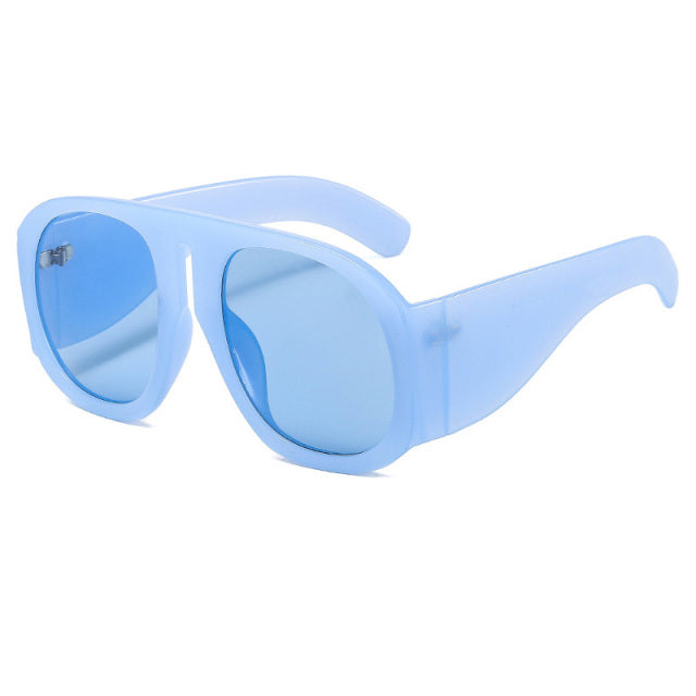 Calanovella Oversized Round Sunglasses Women Brand Designer Trending Men Gradient Glasses UV400