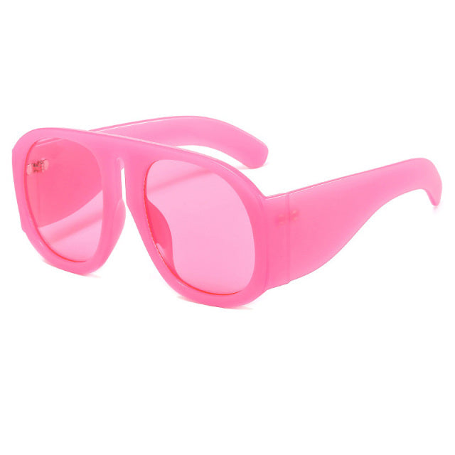 Calanovella Oversized Round Sunglasses Women Brand Designer Trending Men Gradient Glasses UV400