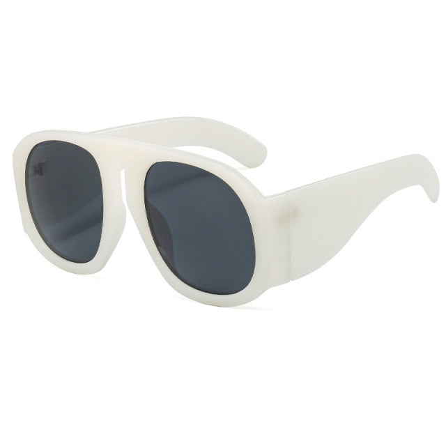 Calanovella Oversized Round Sunglasses Women Brand Designer Trending Men Gradient Glasses UV400