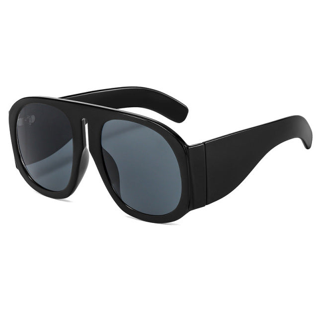 Calanovella Oversized Round Sunglasses Women Brand Designer Trending Men Gradient Glasses UV400