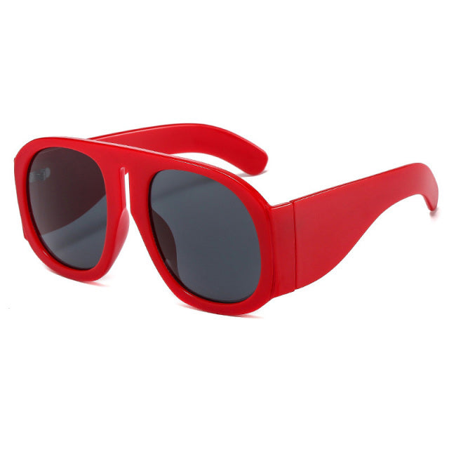 Calanovella Oversized Round Sunglasses Women Brand Designer Trending Men Gradient Glasses UV400