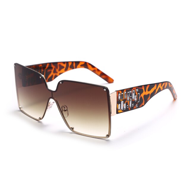 Calanovella Oversized Square Sunglasses Women Brand Designer