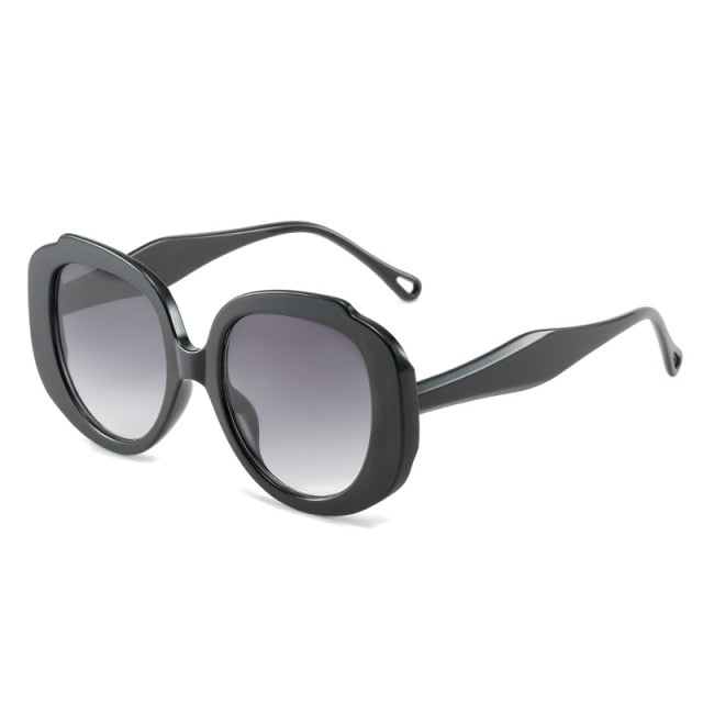 Calanovella New Square Sunglasses Women Oversized Steampunk Sun Glasses Men UV400 Driving Gradient Shades Vintage Goggle Eyewears