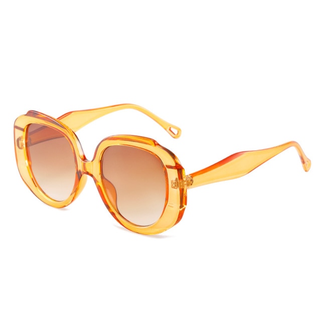 Calanovella New Square Sunglasses Women Oversized Steampunk Sun Glasses Men UV400 Driving Gradient Shades Vintage Goggle Eyewears