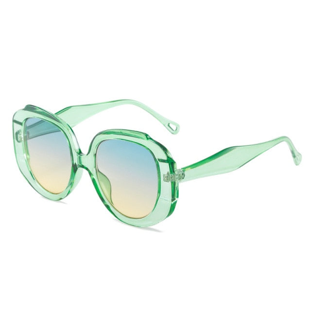 Calanovella New Square Sunglasses Women Oversized Steampunk Sun Glasses Men UV400 Driving Gradient Shades Vintage Goggle Eyewears