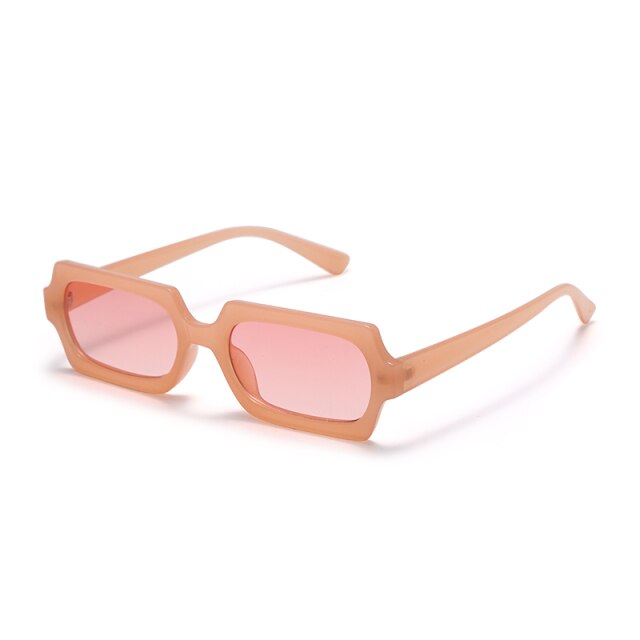 Calanovella Retro Rectangle Sunglasses Women Vintage Small Square Sun