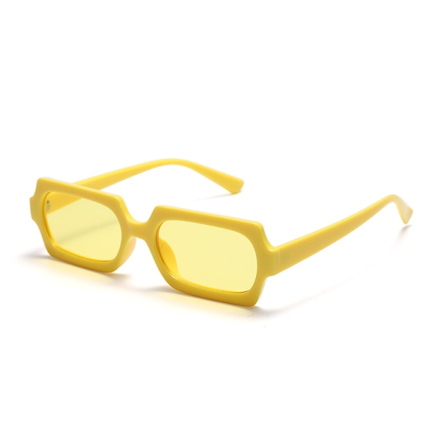 Calanovella Retro Rectangle Sunglasses Women Vintage Small Square Sun