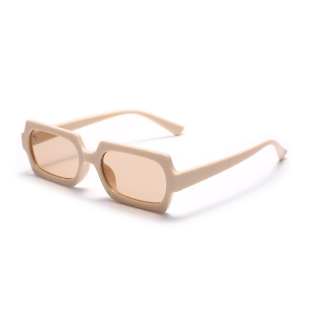 Calanovella Retro Rectangle Sunglasses Women Vintage Small Square Sun