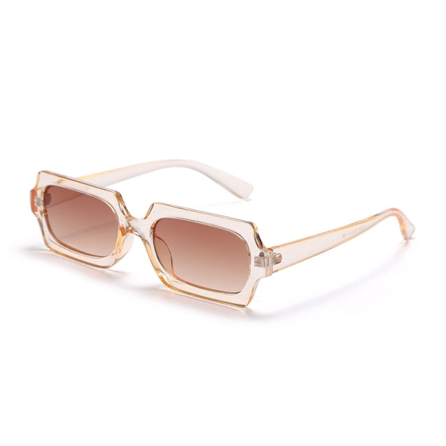 Calanovella Retro Rectangle Sunglasses Women Vintage Small Square Sun