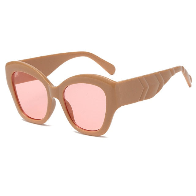 Calanovella Oversized Sunglasses Women Vintage Square Sun Glasses Men